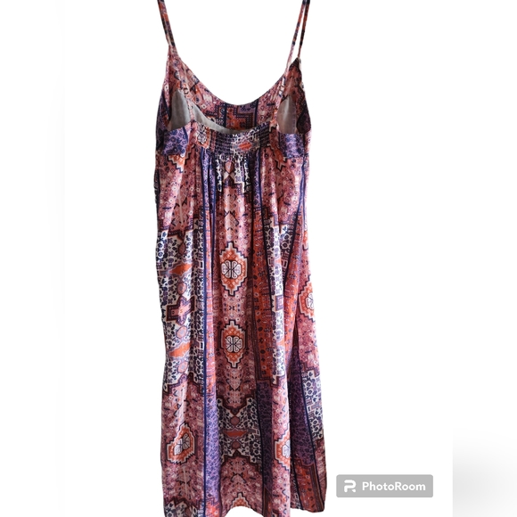 Lucky Brand, Women's dress, navy and coral, Super Cute, Size XS - Picture 9 of 10